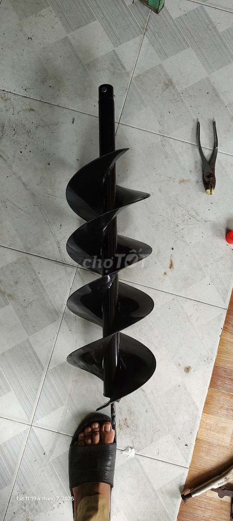 Mũi khoan đất 20x80cm Đen Mới. Mua bán Đồ chuyên dụng, Giống nuôi trồng tại Thị xã Phú Mỹ Bà Rịa - Vũng Tàu được đăng bởi Hoàng Thái hình 1