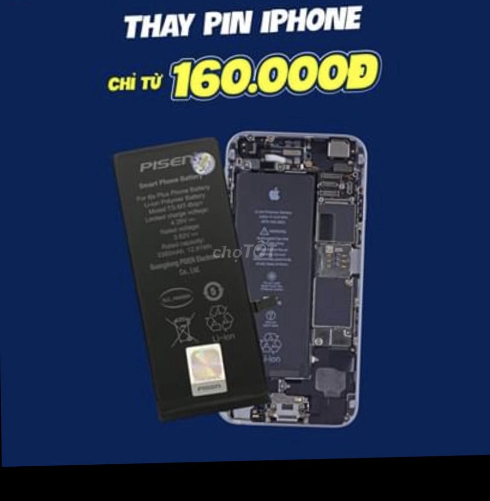 0899249199 - Thay pin Pisen iPhone chính hãng giá chỉ từ 160k