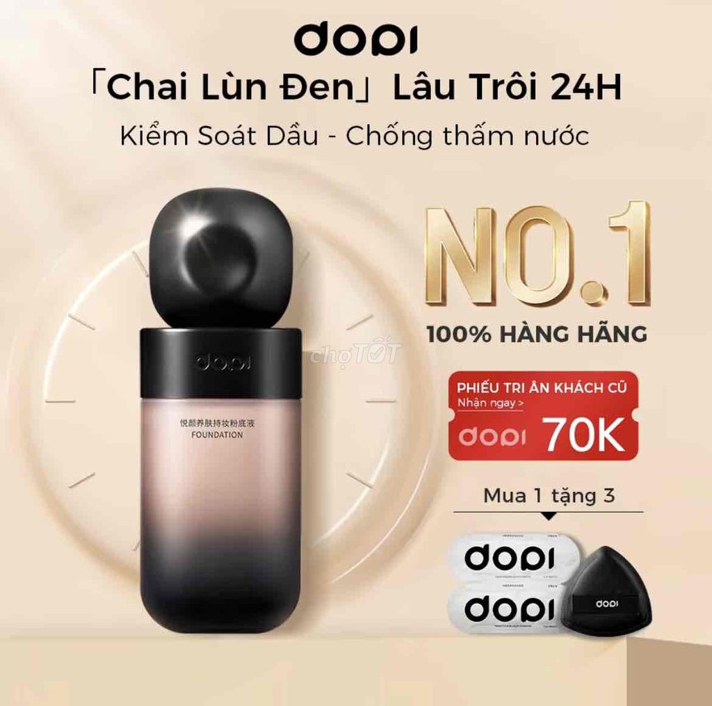 Kem nền DOOPI Nữ Kiểm soát dầu chống thấm nước. Mua bán Phụ kiện thời trang khác tại Thành phố Dĩ An Bình Dương được đăng bởi Đài Trang hình 1