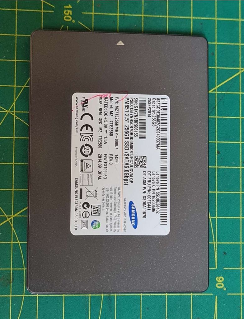 SSD Samsung 256Gb. Mua bán Linh kiện (RAM, Card...) tại Thành phố Cao Lãnh Đồng Tháp được đăng bởi HL hình 1