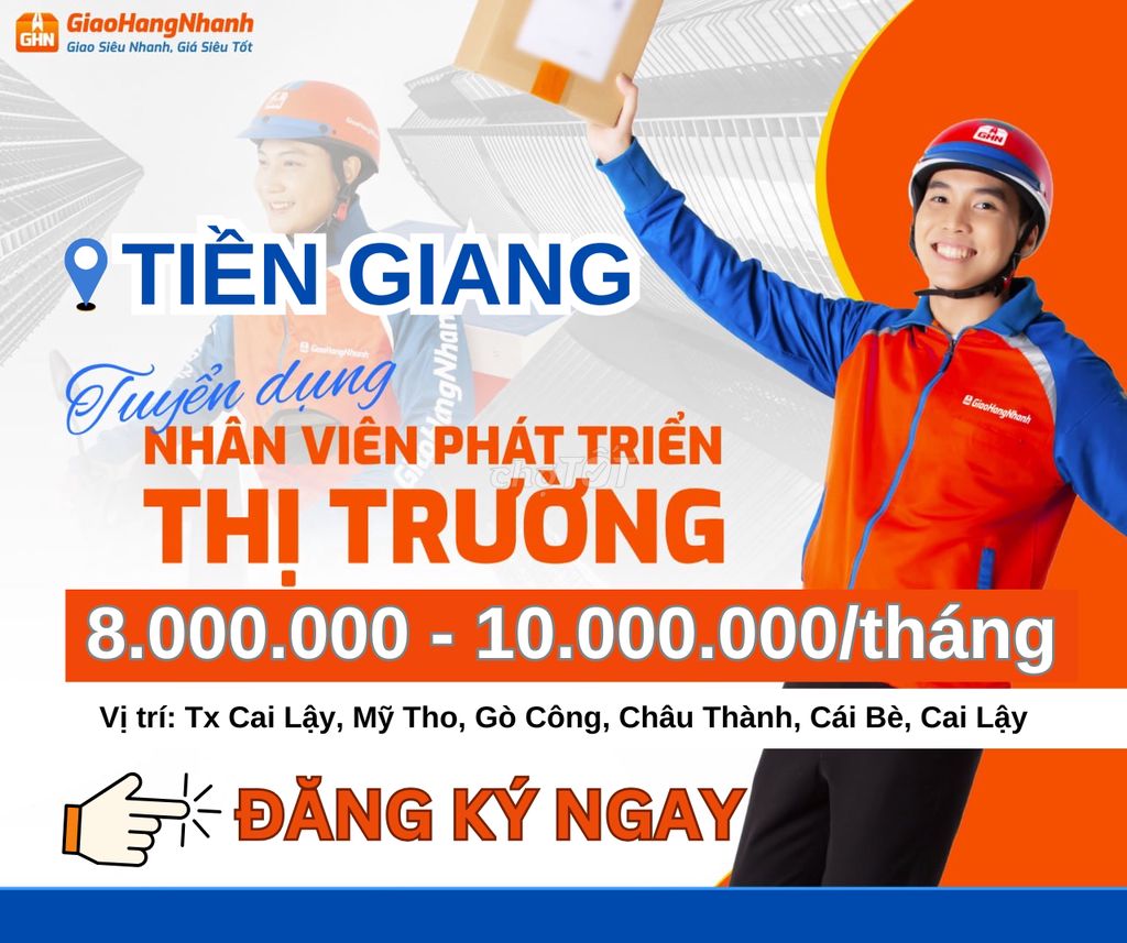 [TIỀN GIANG] - TUYỂN DỤNG NHÂN VIÊN GIAO HÀNG