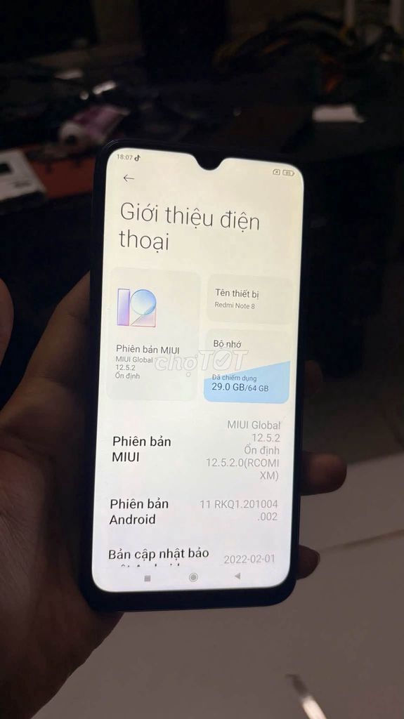 Xiaomi Redmi Note 8 4GB 64GB Xanh Đã sử dụng. Mua bán Điện thoại tại Quận 10 Tp Hồ Chí Minh được đăng bởi Hội Đồ Điện Tử hình 1