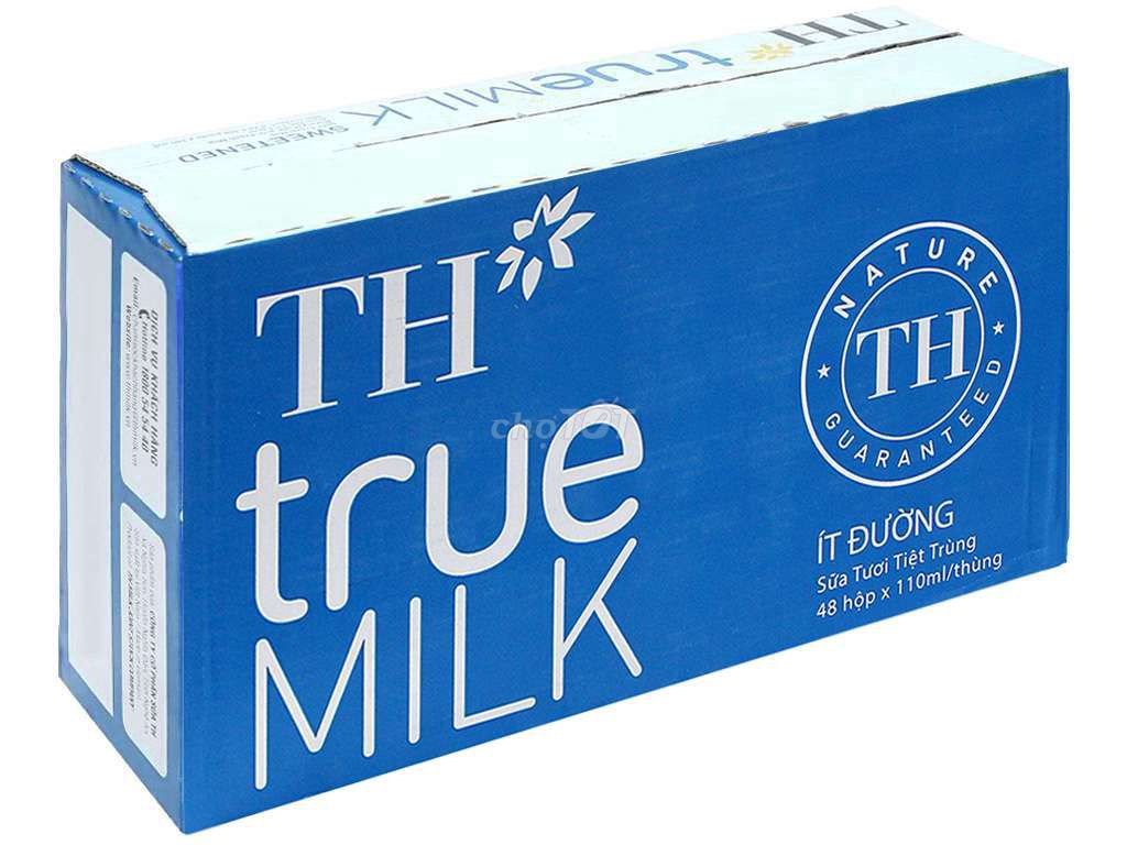 Sữa tươi TH true MILK Ít đường 110ml. Mua bán Đồ ăn, thực phẩm và các loại khác tại Thành phố Bến Tre Bến Tre được đăng bởi Siêu Thị Sữa Bé hình 1