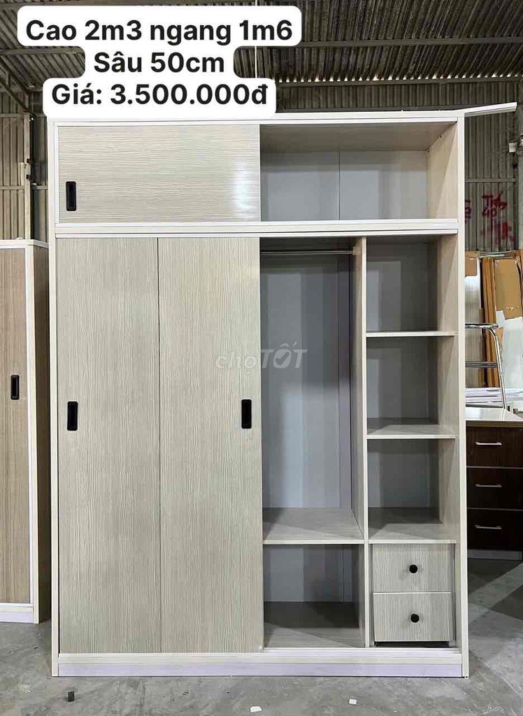 Tủ quần áo Nhựa Đài Loan 2m3 x 1m6 x 50cm. Mua bán Tủ, kệ gia đình tại Huyện Hóc Môn Tp Hồ Chí Minh được đăng bởi Nội Thất Gia Đình hình 1