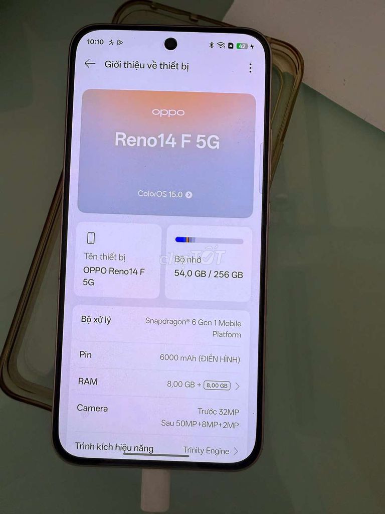 Oppo Reno 14F 5G 8GB/256GB Hồng. Mua bán Điện thoại tại Quận Bình Thạnh Tp Hồ Chí Minh được đăng bởi Cầm Đồ Thanh Lý hình 1