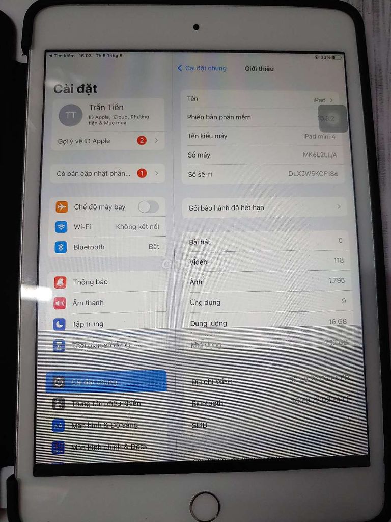Ipad mini 4. Mua bán Máy tính bảng tại Quận Ninh Kiều Cần Thơ được đăng bởi Tien Tran hình 4