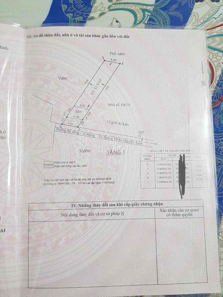 Nhà 74m2 sổ Hồng riêng xã Tân Quý Tây