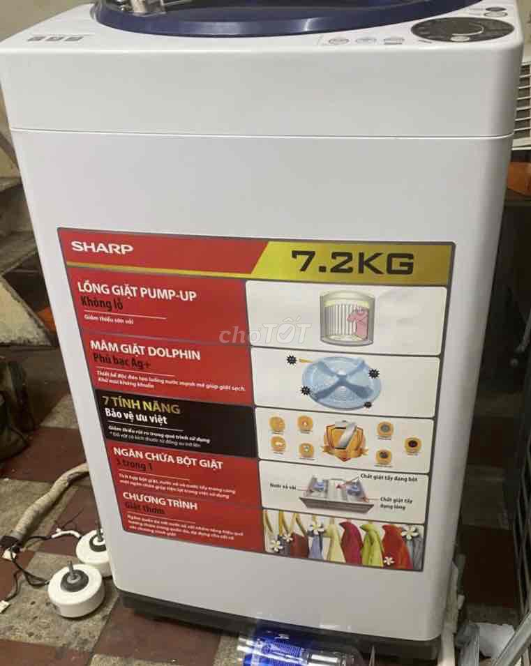 Máy giặt Sharp ES-U72GV 7.2kg Đã sử dụng. Mua bán Máy giặt tại Quận 1 Tp Hồ Chí Minh được đăng bởi Thùy Dương hình 1