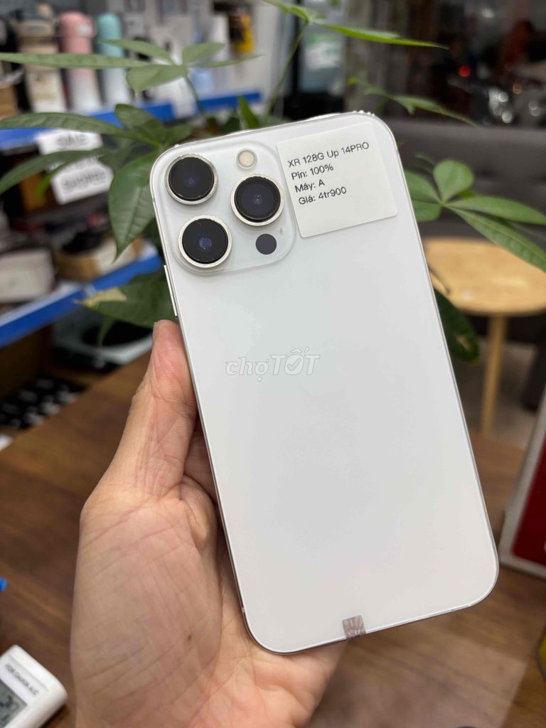 iphone XR 128G Độ lên 14Pro Trắng cam to nét