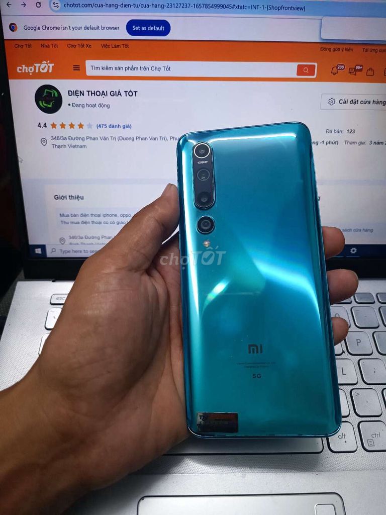 XIAOMI MI 10 12GB/256GB SNAP 865 PIN 4780 FULL CN. Mua bán Điện thoại tại Quận Bình Thạnh Tp Hồ Chí Minh được đăng bởi Dân Mobile hình 1