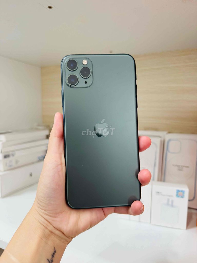 Apple iPhone 11 Pro Max 256GB Xanh. Mua bán Điện thoại tại Thành phố Long Xuyên An Giang được đăng bởi Ngân KNmobile An Giang  hình 1