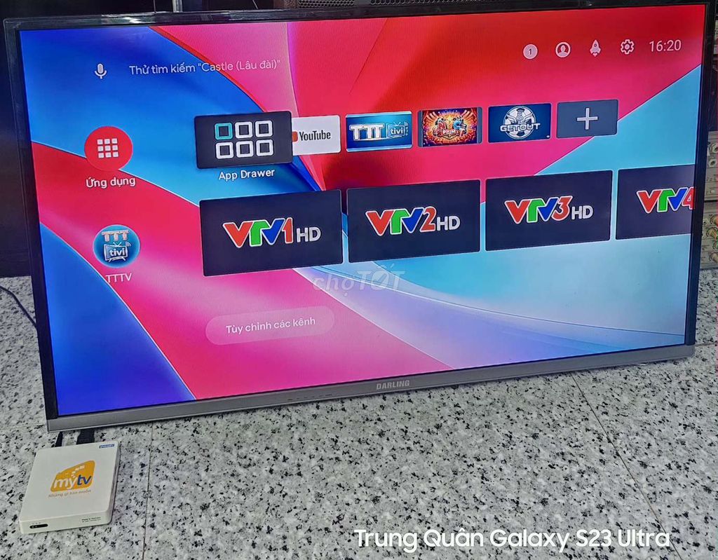 Tivi Darling 40 inch Tìm kiếm giọng nói. Mua bán Tivi, Âm thanh tại Thị xã Bến Cát Bình Dương được đăng bởi Nguyễn Trung Quân hình 1