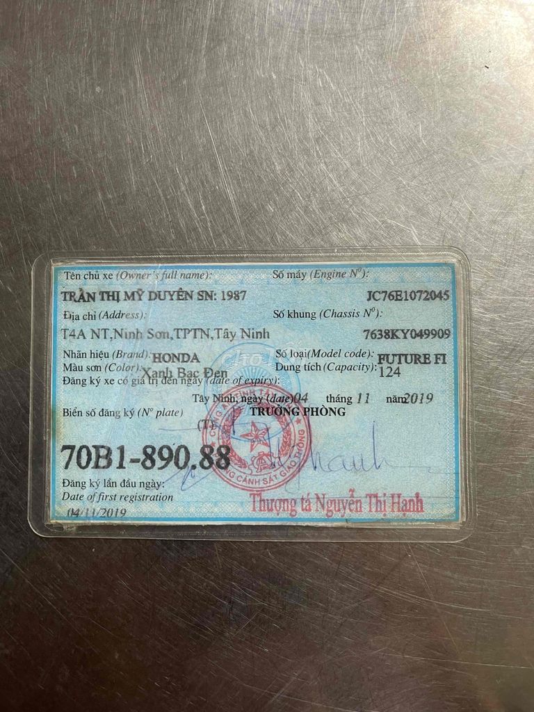 FUTURE Fi 2020 BS 70 CÓ HỖ GÓP OĐ CÓ GL ĐỖI XE. Mua bán Xe máy tại Huyện Hóc Môn Tp Hồ Chí Minh được đăng bởi Khaianh  hình 8