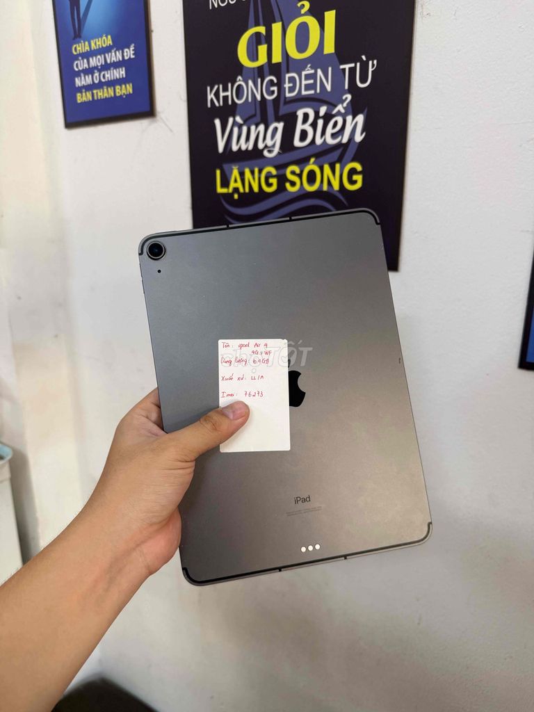 Apple iPad Air 4 64GB Xám Mỹ Đã qua sử dụng. Mua bán Máy tính bảng tại Quận Đống Đa Hà Nội được đăng bởi Hoàng quân store hình 1