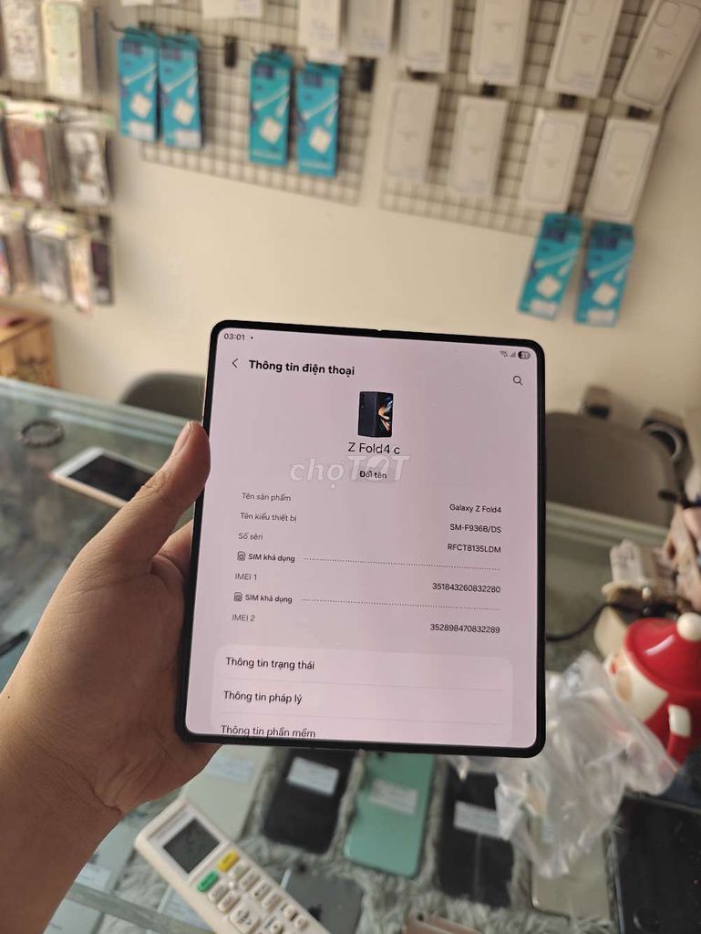 Samsung Galaxy Z Fold4 256GB sọc màn ngoại đẹp. Mua bán Điện thoại tại Quận 12 Tp Hồ Chí Minh được đăng bởi HP hình 1