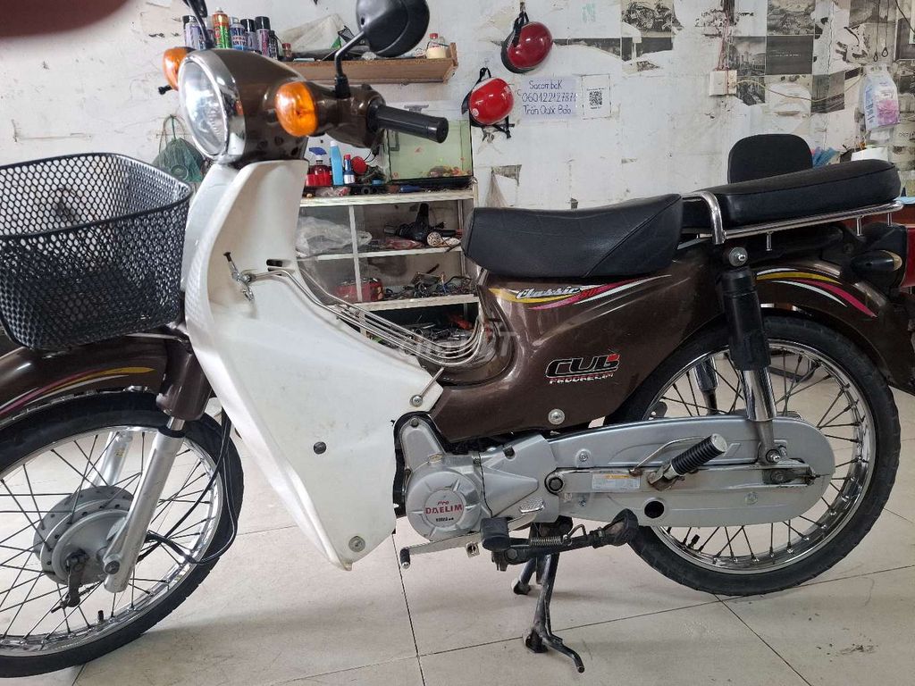 Daelim Cub Classic Nâu trắng. Mua bán Xe máy tại Thành phố Thủ Đức Tp Hồ Chí Minh được đăng bởi Sang Tran hình 2