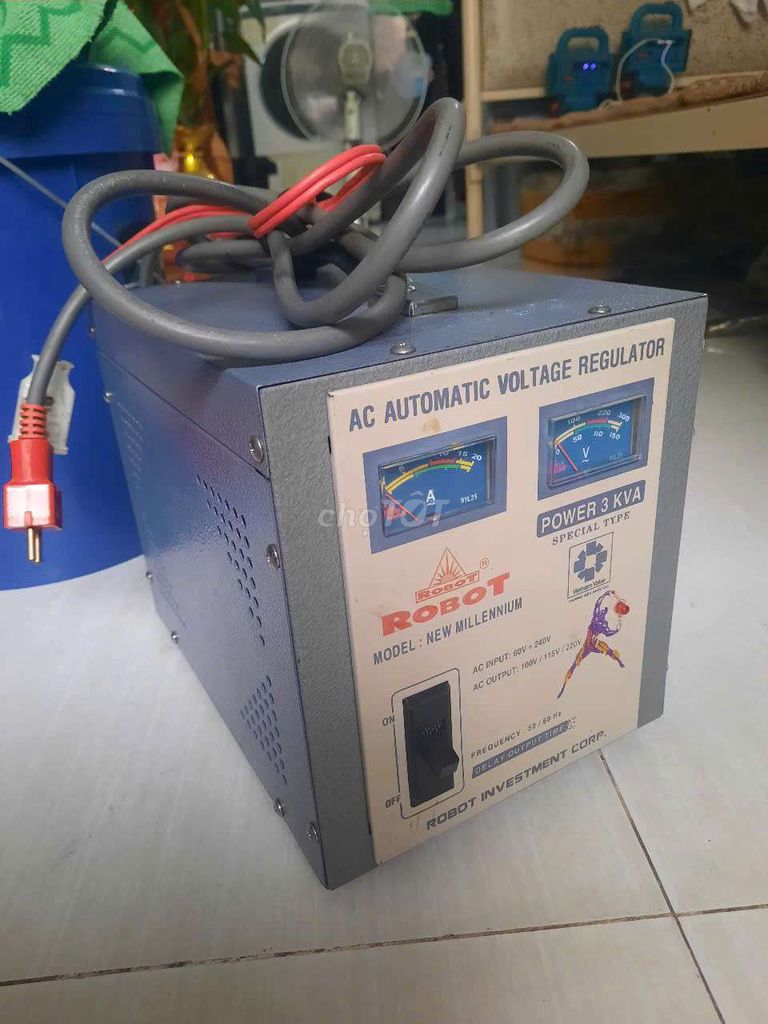 Ổn áp Robot New Millennium 3 KVA Xám. Mua bán Nội thất, đồ gia dụng khác tại Huyện Đức Hòa Long An được đăng bởi võ văn hùng hình 1