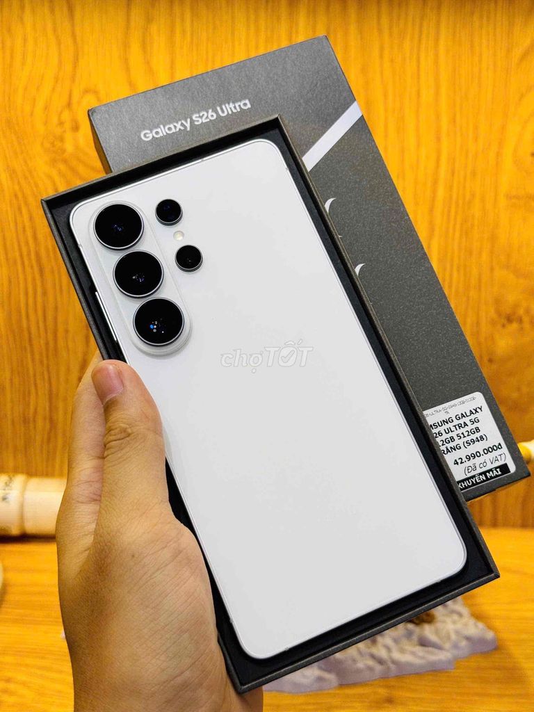 Samsung S26 Ultra 512GB Trắng BH hãng 3/2027. Mua bán Điện thoại tại Quận 10 Tp Hồ Chí Minh được đăng bởi Trần Như Ngọc hình 1