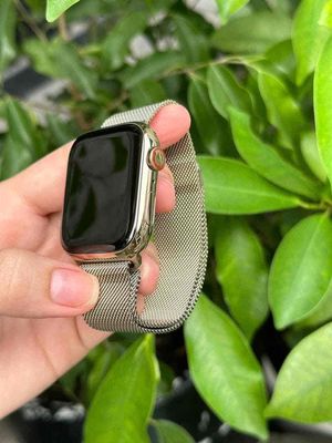 Apple Watch S9/45mm 2023 Viền Thép Gold Esim