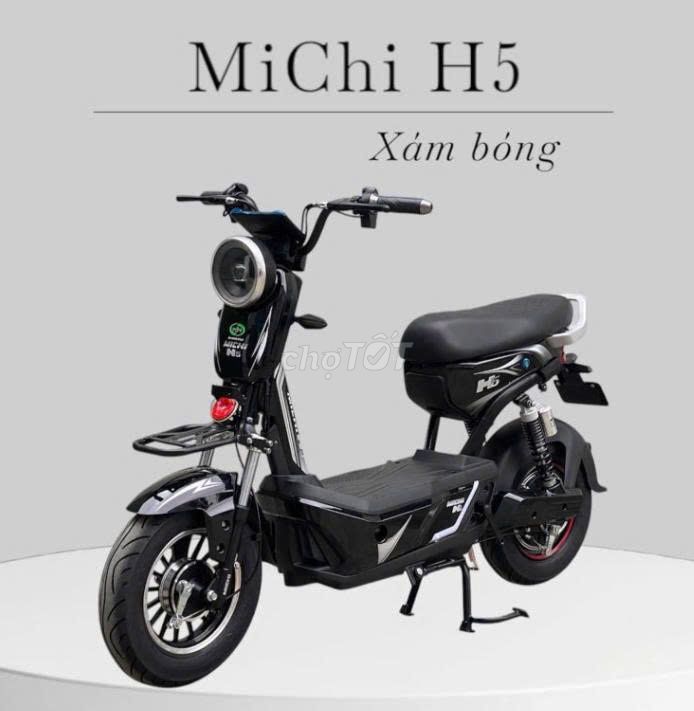 MICHI H5 ĐI 70KM/ LẦN SẠT, MỚI 100%, BH TẬN NHÀ. Mua bán Xe điện tại Huyện Nhà Bè Tp Hồ Chí Minh được đăng bởi XEĐIỆNTRẢGÓP KHÁNH CHƯƠNG hình 1