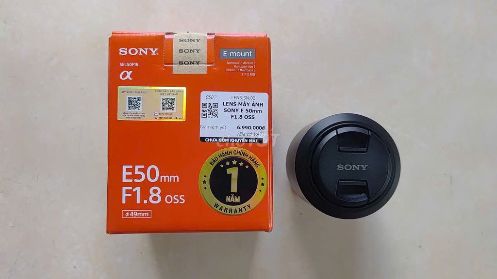 Ống kính Sony E 50mm F1.8 OSS Như mới. Mua bán Máy ảnh, Máy quay tại Quận Tân Phú Tp Hồ Chí Minh được đăng bởi Trần Xuân Trọng hình 1