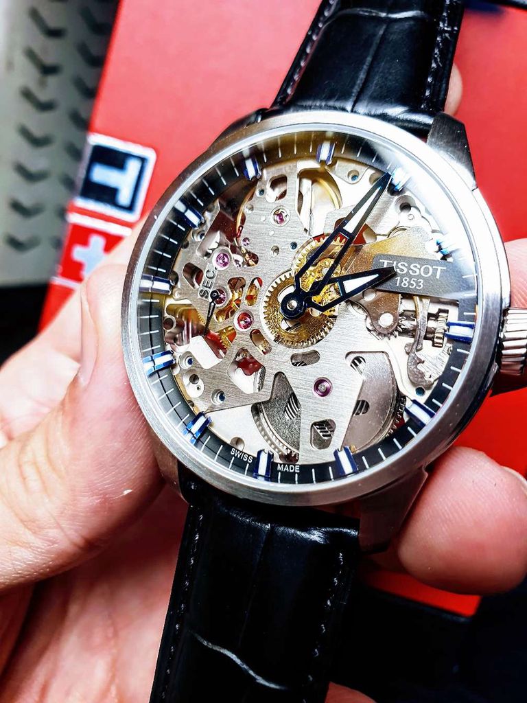 Đồng hồ cơ Tissot lộ cơ fullseal. Mua bán Đồng hồ tại Quận 4 Tp Hồ Chí Minh được đăng bởi Dũng Trần hình 1