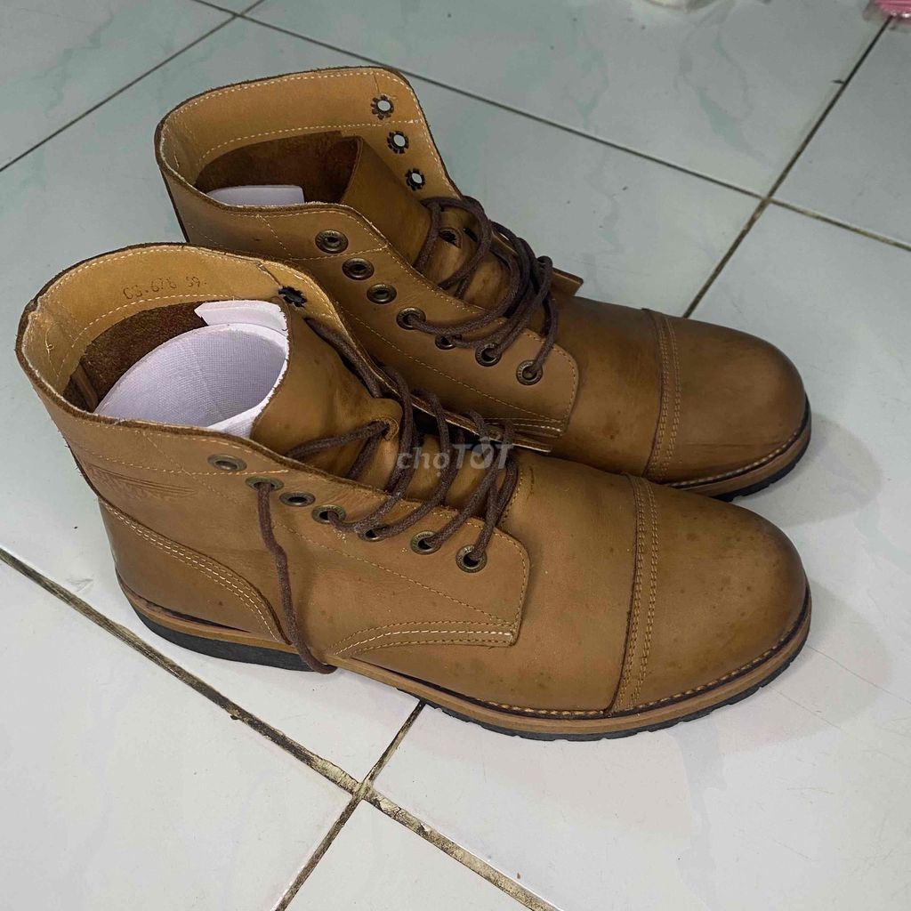 Giày boot nam da cao cổ. Mua bán Giày dép tại Thành phố Sóc Trăng Sóc Trăng được đăng bởi Le hai duong hình 1