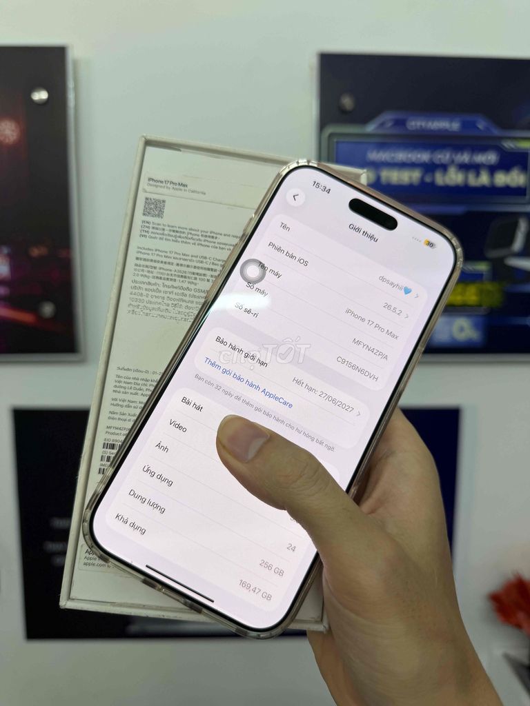 Apple iPhone 17 Pro Max 256GB Cam. Mua bán Điện thoại tại Quận Đống Đa Hà Nội được đăng bởi CITYAPPLE hình 1