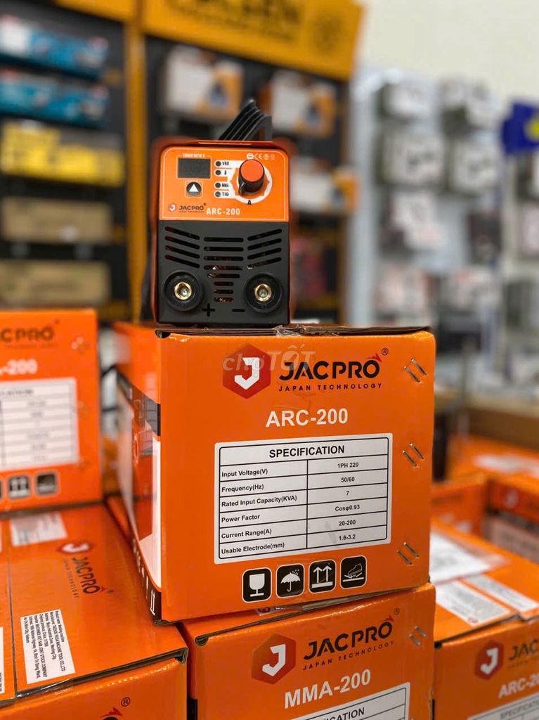 Máy hàn JACPRO ARC-200 Cam. Mua bán Đồ chuyên dụng, Giống nuôi trồng tại Thành phố Thuận An Bình Dương được đăng bởi Máy Móc 24H Bình Dương hình 1