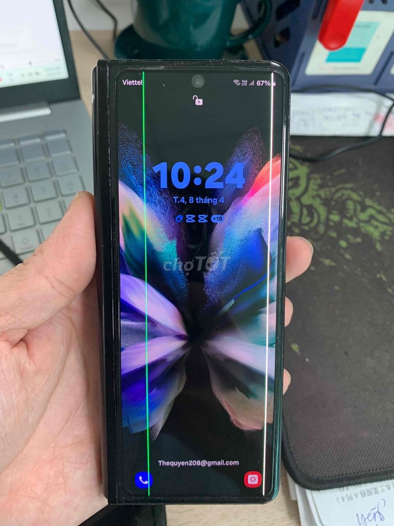 Samsung Galaxy Z Fold3 Đen. Mua bán Điện thoại tại Thị xã Từ Sơn Bắc Ninh được đăng bởi Thế Quyền hình 1