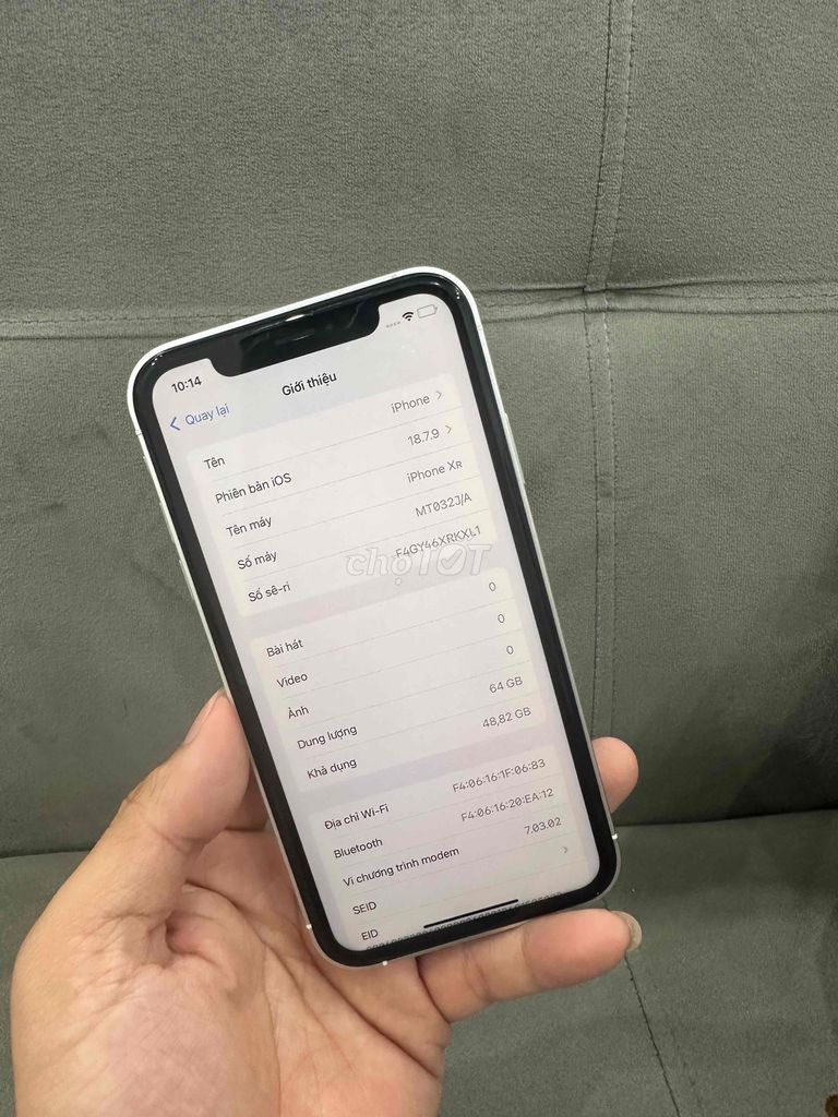 Apple iPhone XR 64GB Bạc Đã sử dụng. Mua bán Điện thoại tại Quận Đống Đa Hà Nội được đăng bởi Ng Hoang Anh hình 1