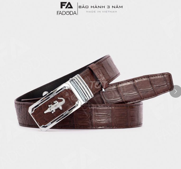 THẮT LƯNG DA CÁ SẤU THẬT FCB02BN 3.5CM - FADODA. Mua bán Phụ kiện thời trang khác tại Quận 1 Tp Hồ Chí Minh được đăng bởi Siêu thị Anh Tú 68   hình 1