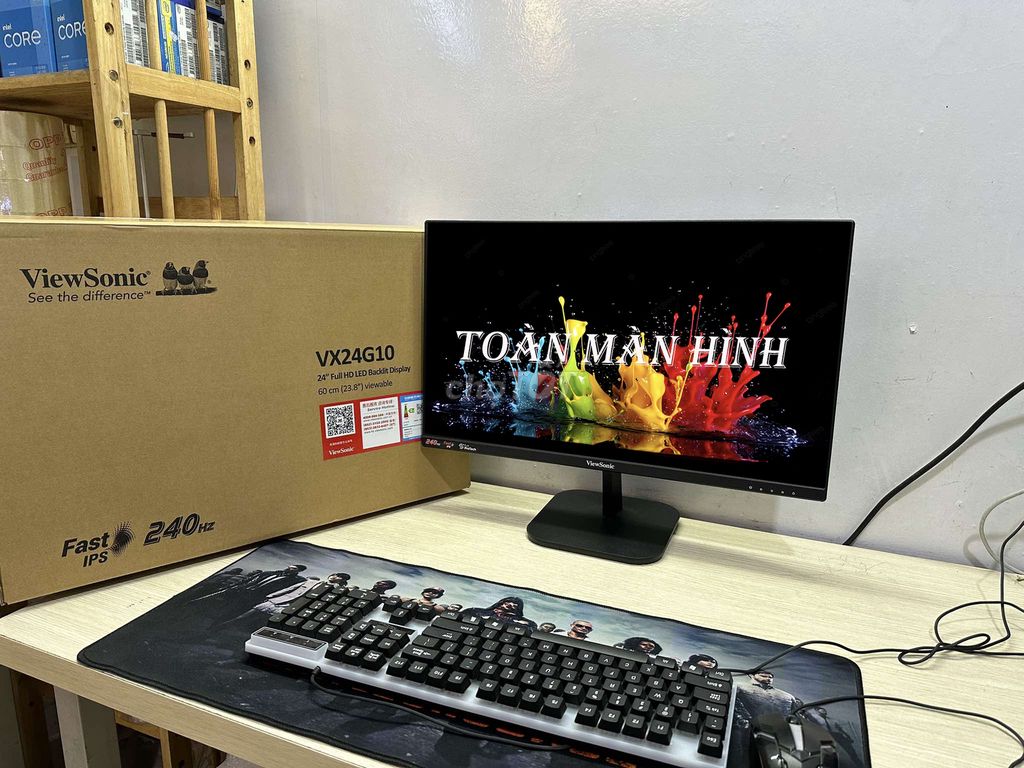 Màn Viewsonic 240hz new 24" BH 3/2026 - Game ngon