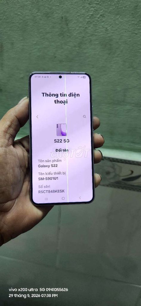 Samsung S22 5G 8GB/128GB Tím. Mua bán Điện thoại tại Quận 12 Tp Hồ Chí Minh được đăng bởi Lý Thanh hieu hình 1