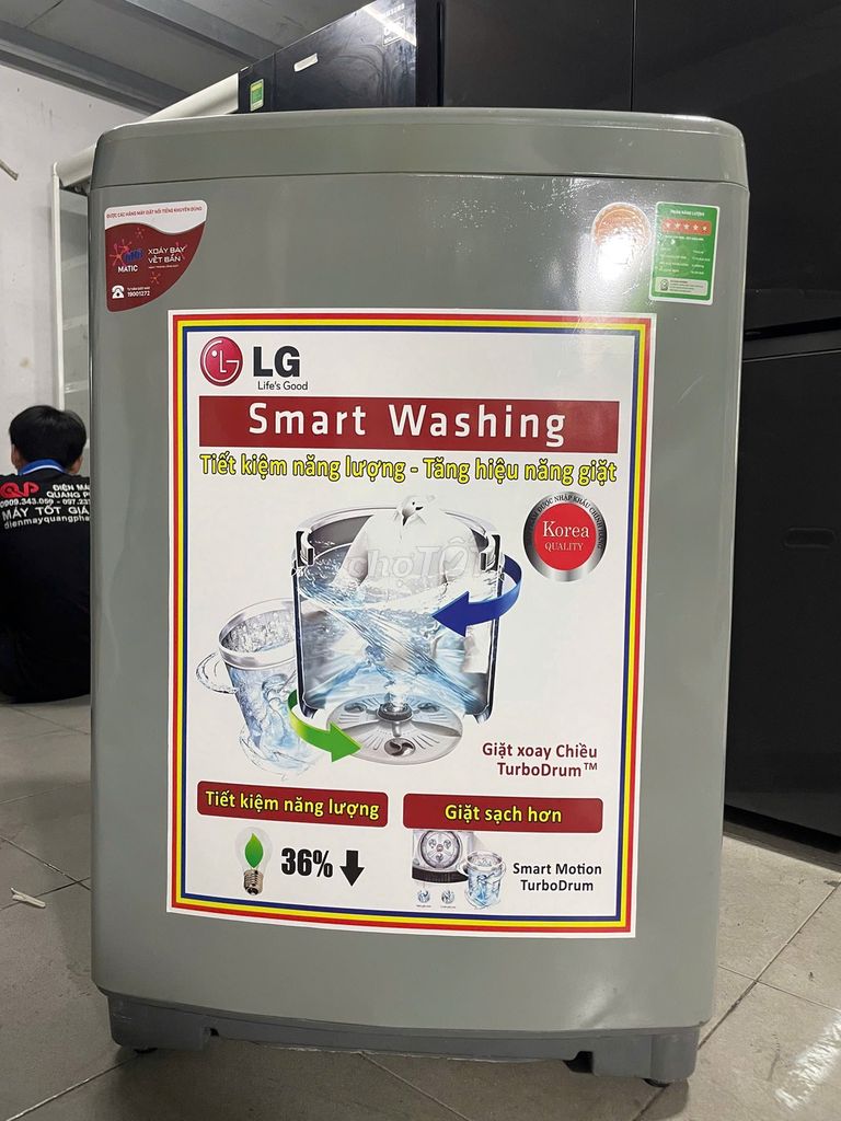 Máy giặt LG 9.5kg Inverter tiết kiệm điện FreeShip. Mua bán Máy giặt tại Quận 10 Tp Hồ Chí Minh được đăng bởi QUANG PHÁT hình 1