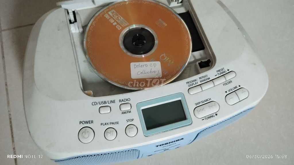 Đài cassette Toshiba TY-CRU12 CD USB Radio . Mua bán Tivi, Âm thanh tại Huyện Củ Chi Tp Hồ Chí Minh được đăng bởi Hùng hình 1