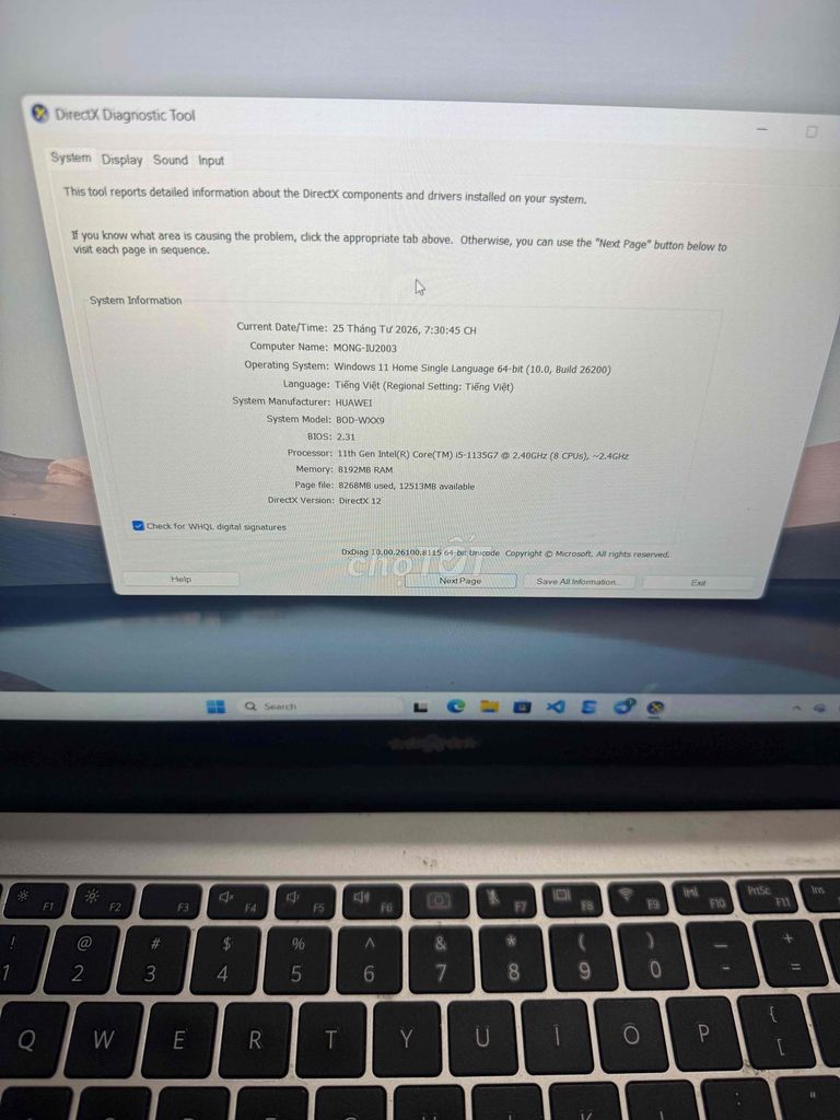 Huawei Matebook D15 i5 Gen 11 8GB/512GB. Mua bán Laptop tại Huyện Hoài Đức Hà Nội được đăng bởi Hiếu hình 1