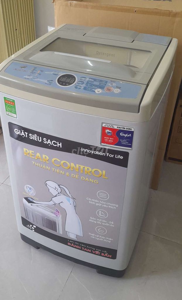 Máy giặt Samsung 7.5kg Xám. Mua bán Máy giặt tại Thành phố Thuận An Bình Dương được đăng bởi Điện máy Điện lạnh Ngọc Hà hình 1