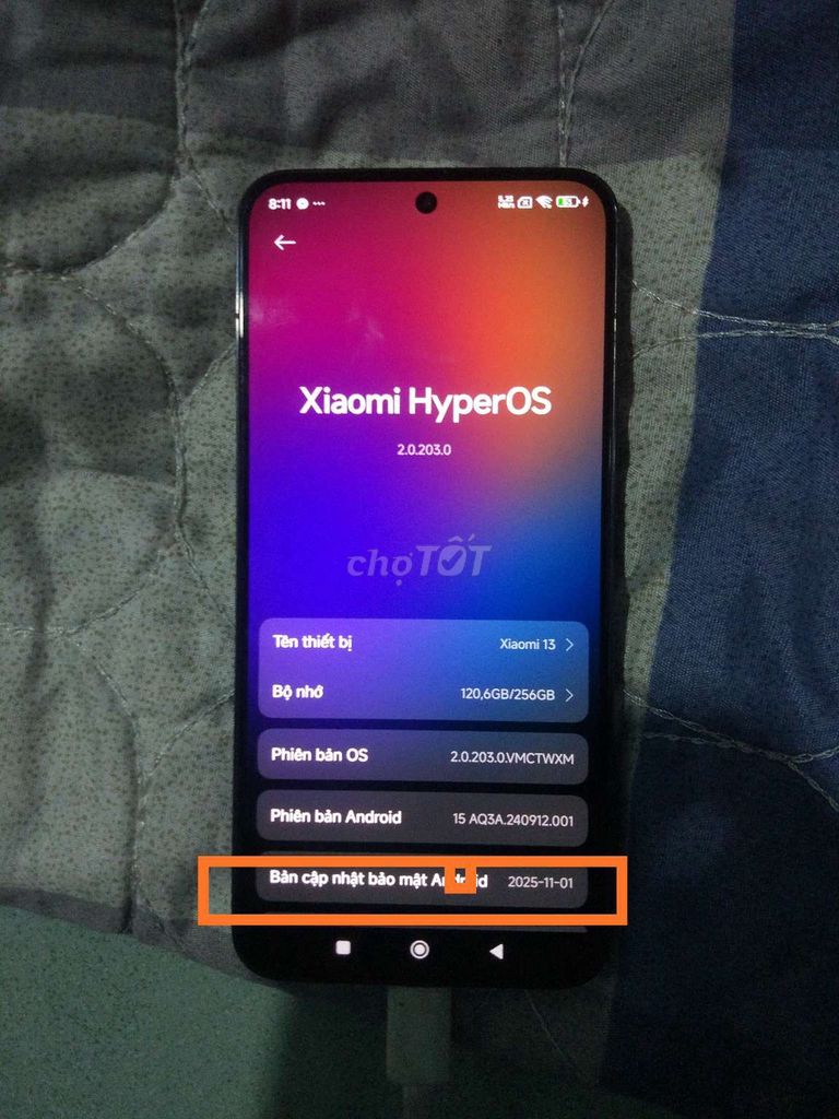 Xiaomi Mi 13 256GB Đen. Mua bán Điện thoại tại Thành phố Biên Hòa Đồng Nai được đăng bởi Lâm Chí Bảo hình 1