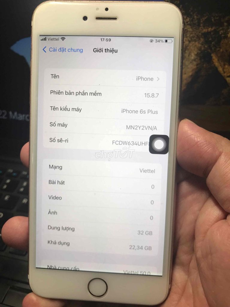 Apple iPhone 6s Plus 32GB Vàng hồng VNA. Mua bán Điện thoại tại Quận Bình Tân Tp Hồ Chí Minh được đăng bởi Hùng Nguyễn  hình 1