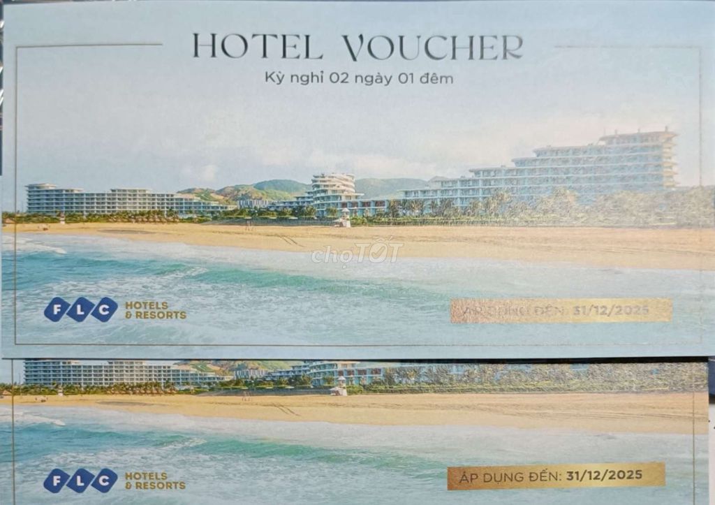 Thanh lý voucher phòng nghỉ FLC
