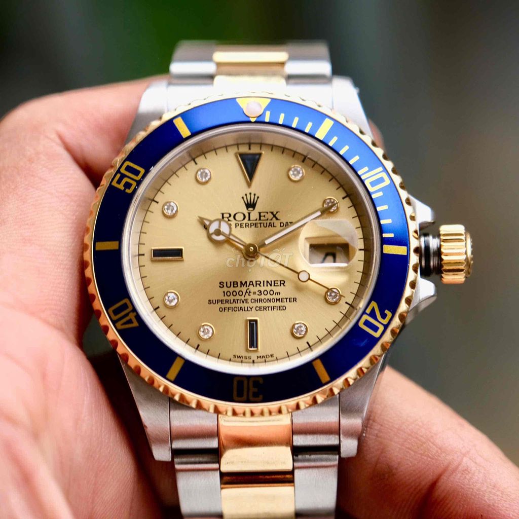 ROLEX SUBMARINER DATE 40MM 16613 TWOTONE YELLOWGOL. Mua bán Đồng hồ tại Quận Hoàng Mai Hà Nội được đăng bởi Anh Tuấn hình 1