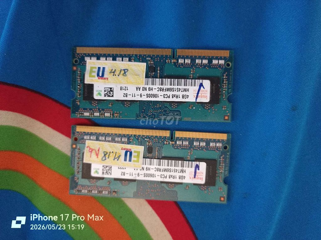 RAM Hynix 4GB DDR3 1333MHz. Mua bán Linh kiện (RAM, Card...) tại Huyện Hòn Đất Kiên Giang được đăng bởi Quốc Thái hình 1