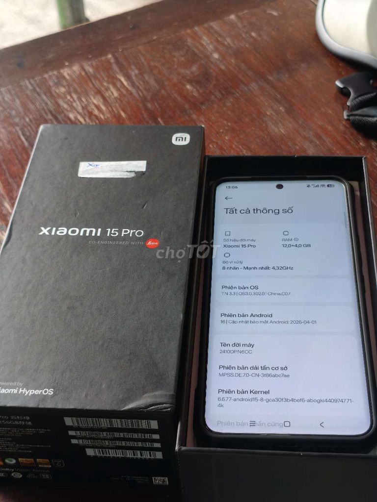 xiaomi 15pro pi 98%, fullbox rom quốc tế. Mua bán Điện thoại tại Quận Tân Phú Tp Hồ Chí Minh được đăng bởi Lê Quốc Bảo hình 1