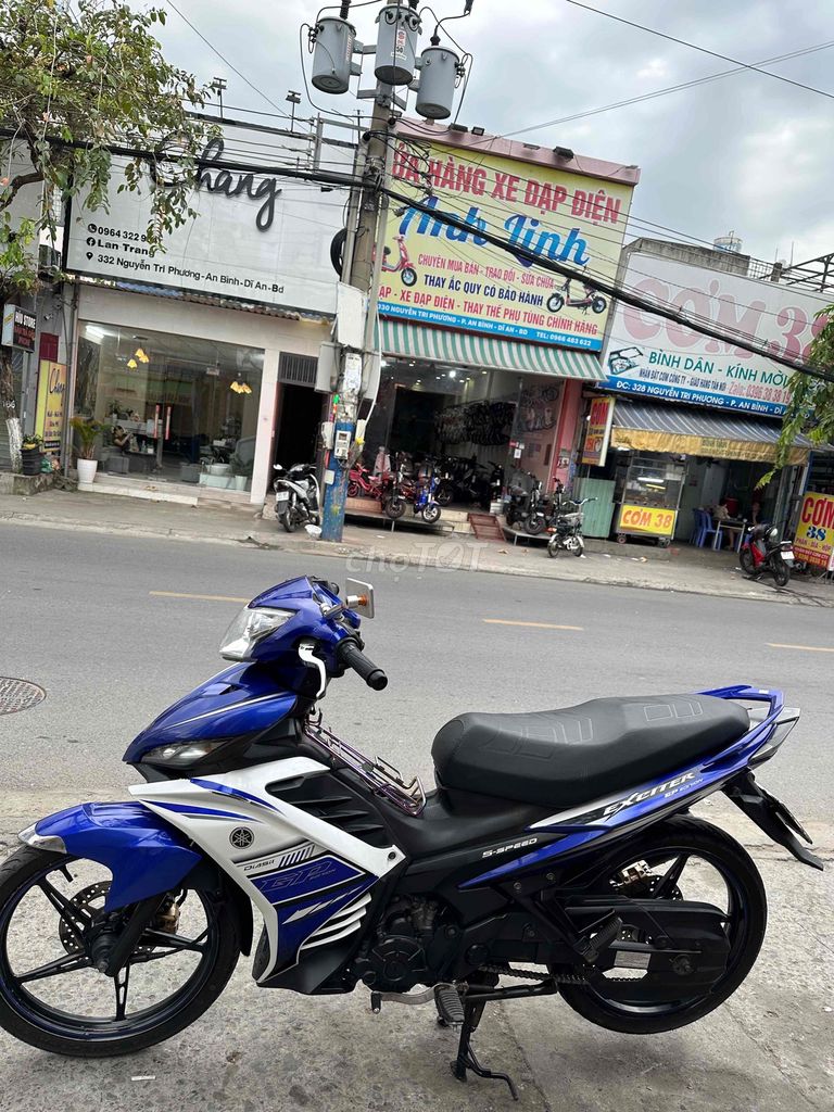 Yamaha Exciter 135 2014 Xanh trắng. Mua bán Xe máy tại Thành phố Dĩ An Bình Dương được đăng bởi CHị Hà hình 4