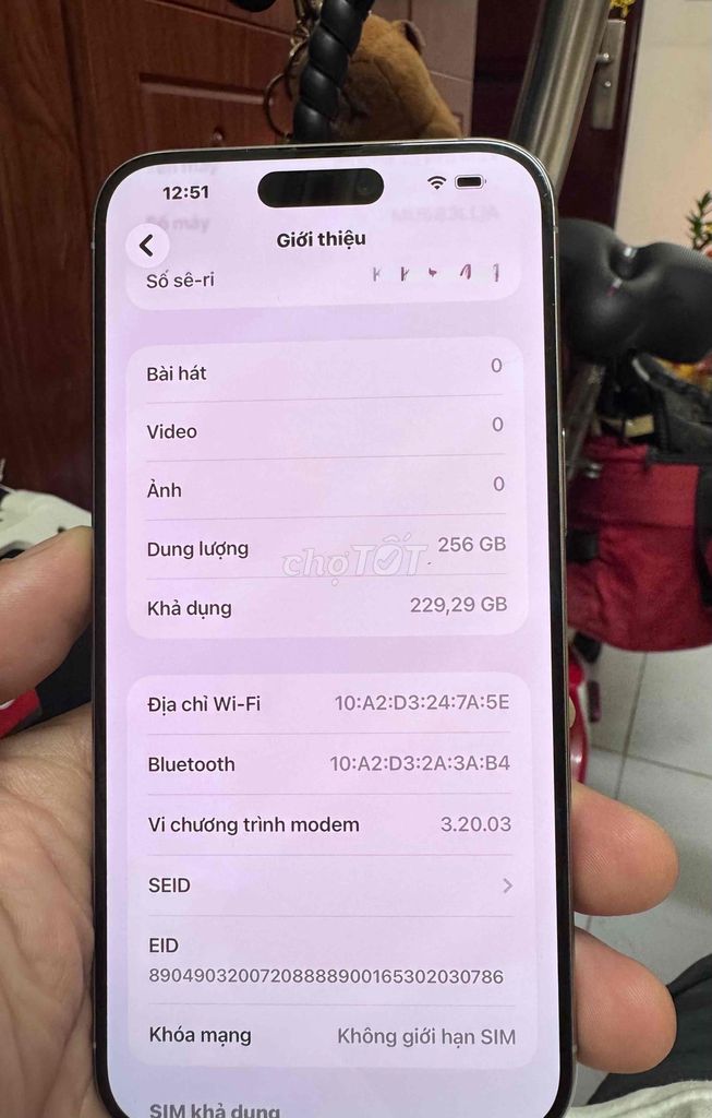 Apple iPhone 15 Pro Max 256GB Natural LL/A 99%. Mua bán Điện thoại tại Quận 11 Tp Hồ Chí Minh được đăng bởi Tom hình 1