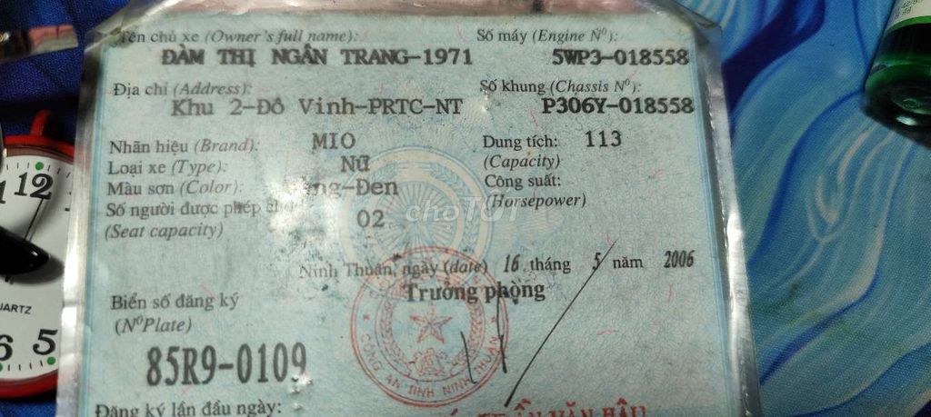 Mio nhập thái zin 2006 đang sử dụng. Mua bán Xe máy tại Quận Phú Nhuận Tp Hồ Chí Minh được đăng bởi Nguyễn Văn Thành hình 1
