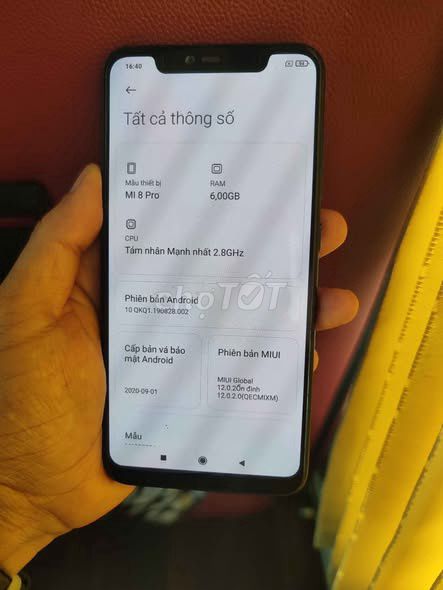 Xiaomi Mi 8 Pro 128GB Đen Đã dùng. Mua bán Điện thoại tại Thành phố Long Khánh Đồng Nai được đăng bởi Hội Đồ Điện Tử hình 1