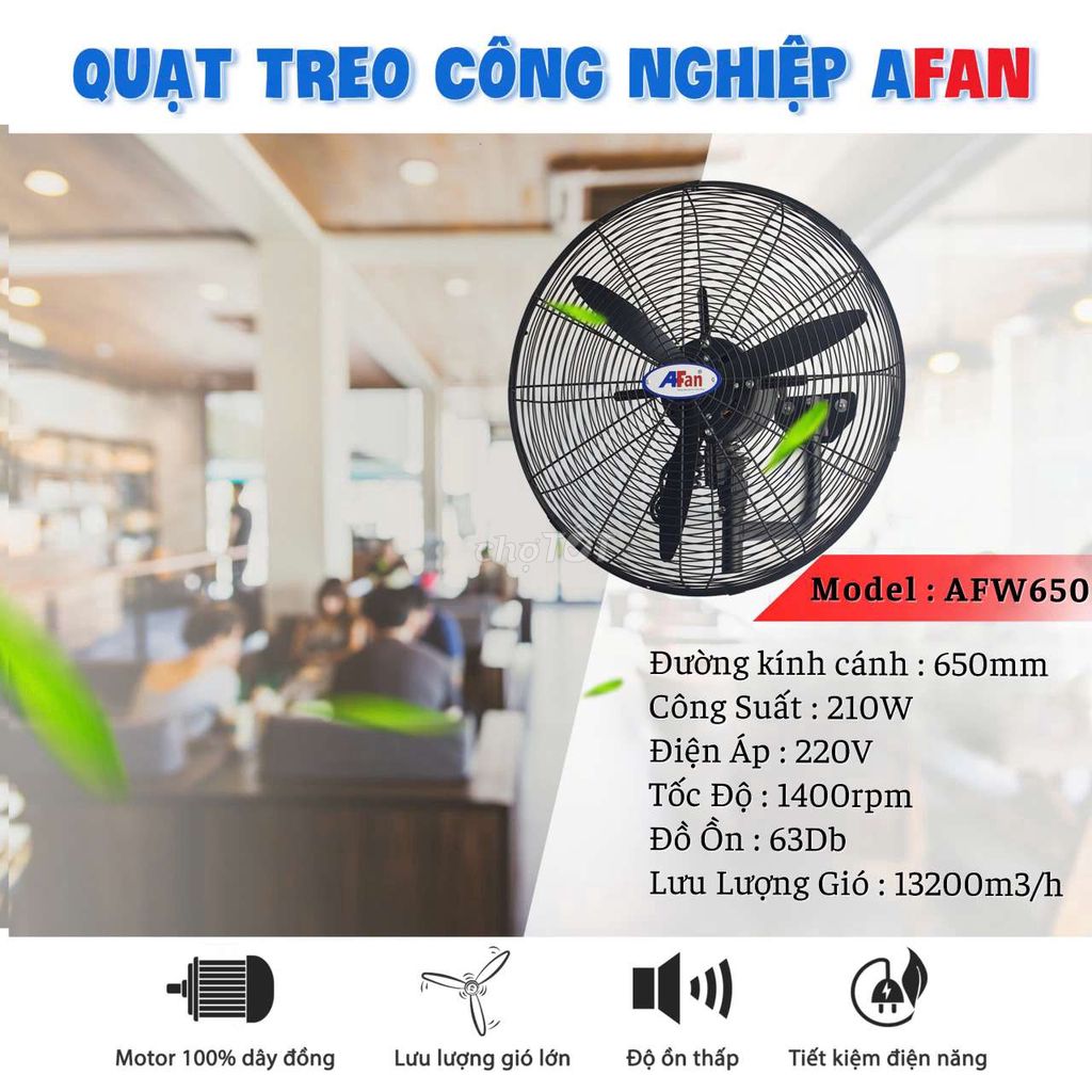 Quạt treo công nghiệp AFAN cánh 650mm