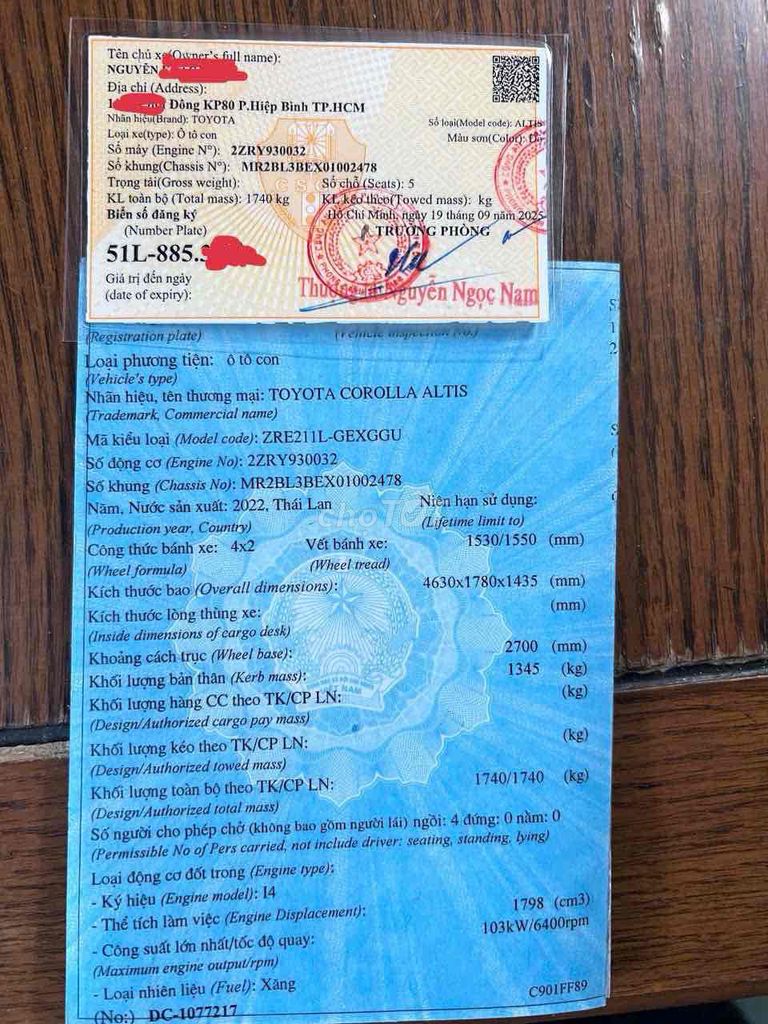 Toyota Corolla Altis 2022 1.8 V - 30000 km. Mua bán Ô tô tại Quận Gò Vấp Tp Hồ Chí Minh được đăng bởi huỳnh long hồ hình 5